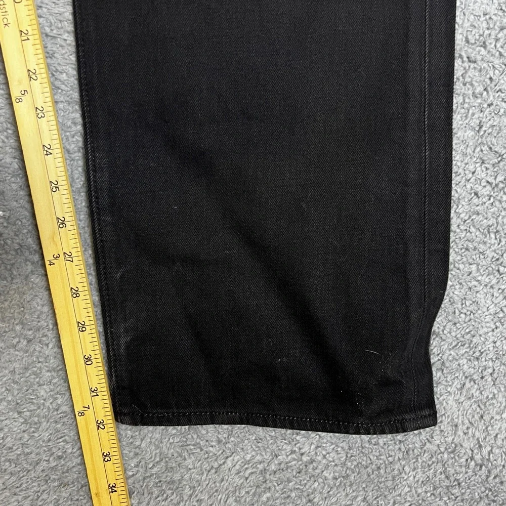 Levis 501 Jeans Mens 44x32 Black Button Fly Straight Leg Casual Formal Business‎